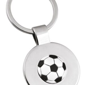 PORTACHIAVI DECORO FOOTBALL BIANCO NERO