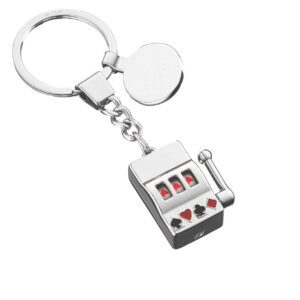 PORTACHIAVI SLOT MACHINE CON GETTONE