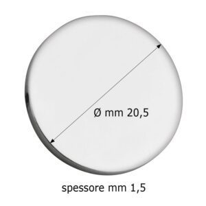 GETTONE LUCIDO 20,5×1,5 mm PER 7253