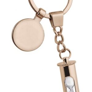 PORTACHIAVI CLESSIDRA ROSATA C/GETTONE