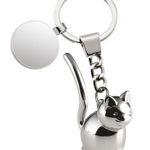 PORTACHIAVI GATTO CON GETTONE