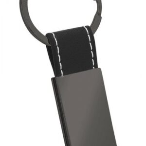 PORTACHIAVI RETTANGOLARE BRUNITO PU NERO