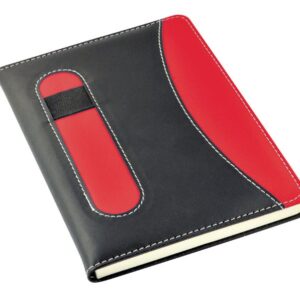 BLOCCO APPUNTI ROSSO/NERO 127×178 mm