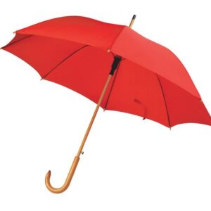 OMBRELLO ROSSO MANICO LEGNO d=105cm