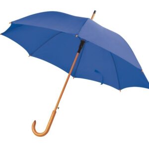OMBRELLO BLU MANICO LEGNO d=105 cm