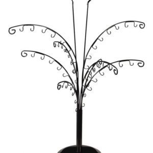 ESPOSITORE NERO AD ALBERO – H 61 cm