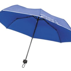 OMBRELLO PIEGHEVOLE BLU CON BORDO BIANCO