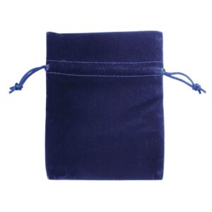 BUSTA  VELLUTO BLU 130X150 MM.