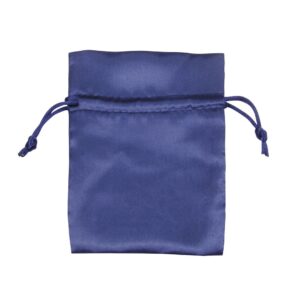 BUSTA SATIN BLU SCURO 90X120 MM.