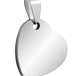PENDENTE ACCIAIO CUORE 20x20mm