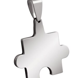 PENDENTE ACCIAIO PUZZLE 25x25mm