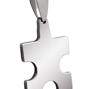 PENDENTE ACCIAIO PUZZLE 16x25mm