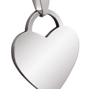 PENDENTE ACCIAIO CUORE 26x30mm