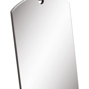 PENDENTE ACCIAIO PIASTRINA 28×49 mm