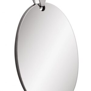 PENDENTE ACCIAIO OVALE 23x36mm