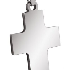 PENDENTE ACCIAIO CROCE 23x37mm