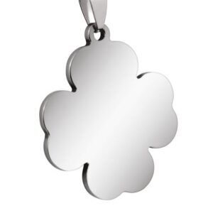 PENDENTE FIORE MEDIO ACCIAIO 29x34mm