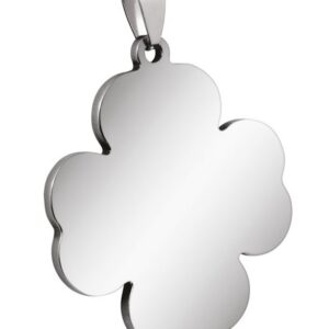 PENDENTE FIORE GRANDE ACCIAIO 37x42mm