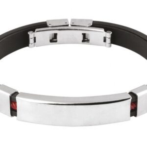 BRACCIALE NERO E ROSSO