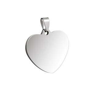 PENDENTE ACCIAIO CUORE 18,6x20mm