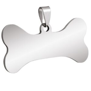 PENDENTE ACCIAIO OSSO 22x44mm