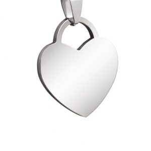 PENDENTE ACCIAIO CUORE 20x15mm