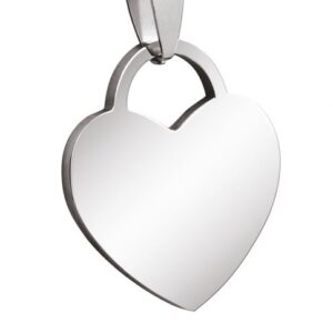 PENDENTE ACCIAIO CUORE 25x20mm