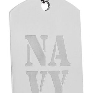 PENDENTE ACCIAIO NAVY – 25×45 mm