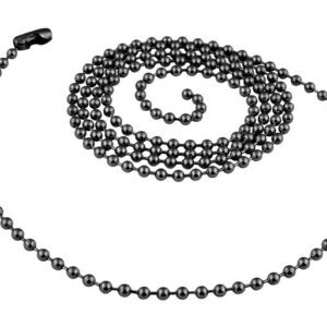 CATENELLA ACCIAIO GUN 70cm -SFERE DA 2mm