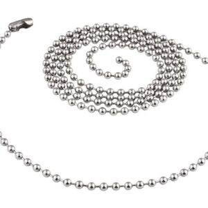 CATENELLA ACCIAIO SFERE DA 3mm-CM 70