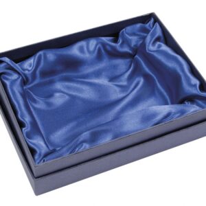 SCATOLA BLU CON SATIN 21X15.5X4.5 CM