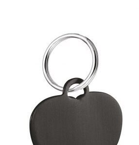PENDENTE CUORE NERO – 25×22 mm