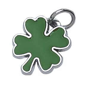 PIASTRINA CHARMS QUADRIFOGLIO VERDE