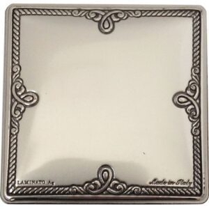 BLASONE QUADRATO LAVORATO – mm 46×46