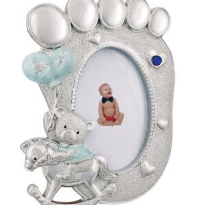 PORTAFOTO PIEDINO AZZURRO OUTLET