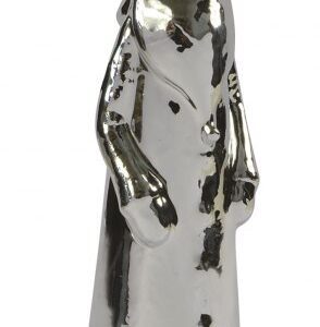 CANDELA BABBO NATALE ARGENTO LUCIDO