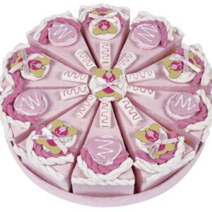 BOMBONIERA FETTA TORTA ROSA OUTLET