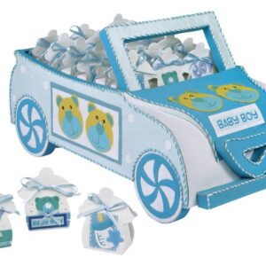 BOMBONIERA AUTO AZZURRA OUTLET