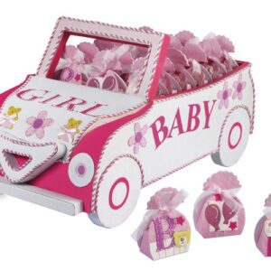 BOMBONIERA AUTO ROSA OUTLET