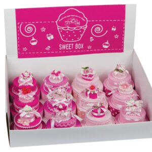 BOMBONIERA TORTA CARTONE ROSA OUTLET