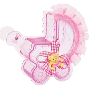 BOMBONIERA CARROZZINA ROSA OUTLET