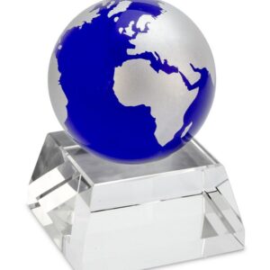 GLOBO MONDO BLU VETRO – d=80 / h 115 mm