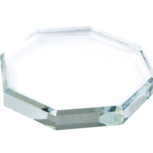 FERMACARTE OTTAGONO VETRO 90x90x19 mm