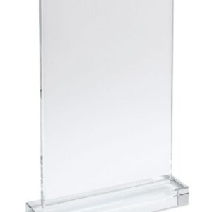 VETRO RETTANGOLARE CON BASE 200x130x8