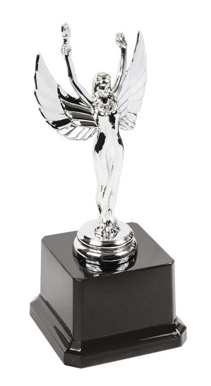 TROFEO DEA ALATA CON TORCIA H 190 MM