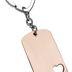 PORTACHIAVI FORO CUORE ROSATO – NO BOX
