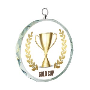 MEDAGLIA VETRO SUBLIMAZIONE d=80mmNO BOX