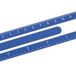 RIGHELLO ALLUMINIO ANODIZZATO BLU