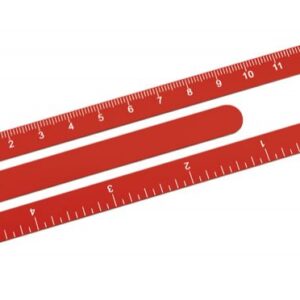 RIGHELLO ALLUMINIO ANODIZZATO ROSSO