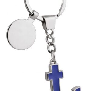 PORTACHIAVI “ANCORA BLU” – CON GETTONE